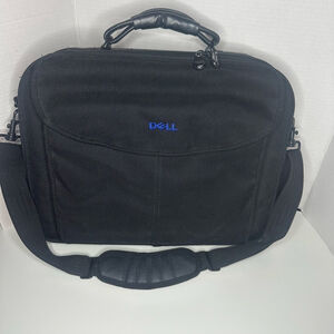 Dell Black 17" Laptop Carrying Case /Briefcase Tote Shoulder Bag w/ A Lot of Sto